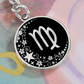 Virgo Zodiac Pendant Keychain