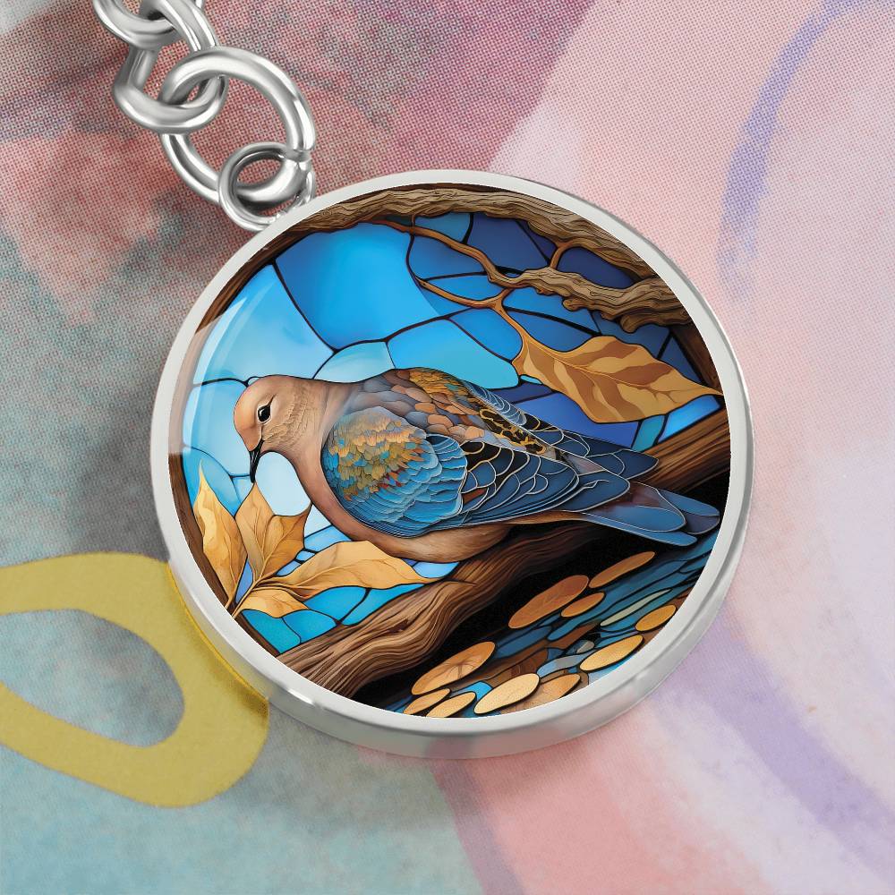 Mourning Dove Keychain