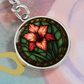 Gladiolus Keychain