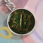 Compass Rose Keychain - Green Celtic Pendant Jewelry