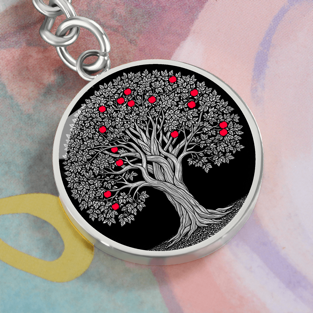 Apple Tree Keychain - Symbolic Jewelry