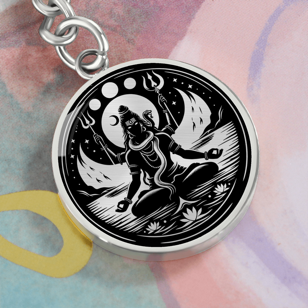 Lord Shiva Keychain - Balance Charm Pendant