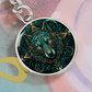 Celtic Wolf Keychain - Symbolizing Guardianship and Protection