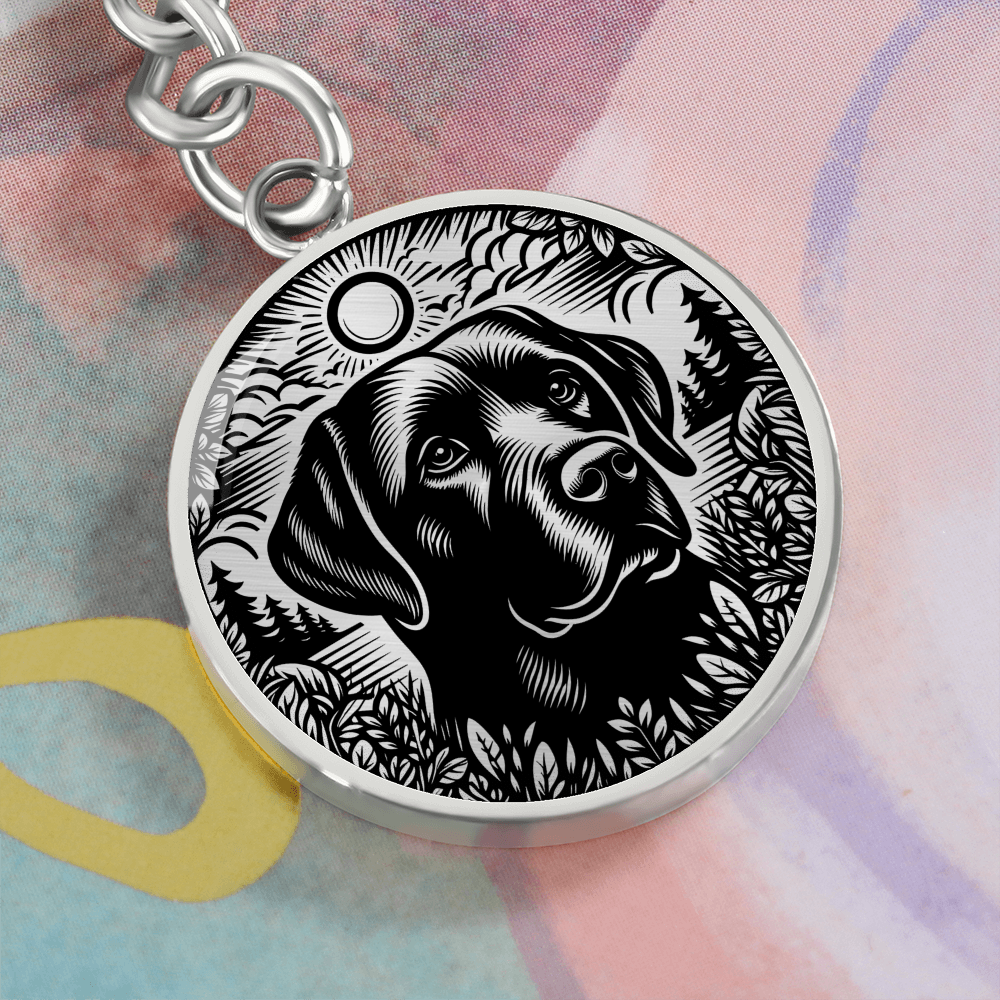Labrador Retriever Memorial Keychain