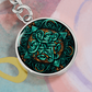 Teal Celtic Knot Keychain - Romantic Pendant Jewelry