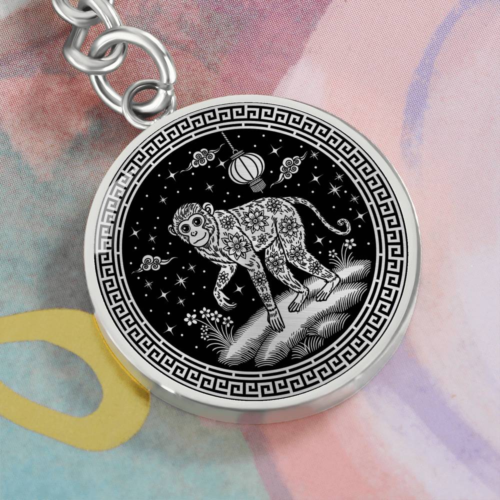 Monkey Keychain Chinese Zodiac Animal Pendant Jewelry