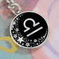 Libra Zodiac Pendant Keychain