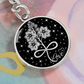Infinity Larkspur Keychain