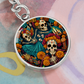 Day of the Dead Keychain - Día de los Muertos Pendant Jewelry