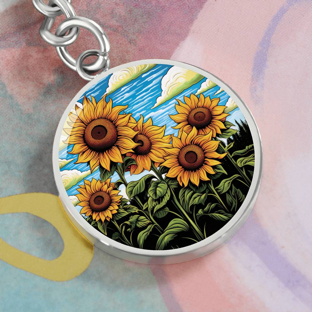 Sunflower Keychain