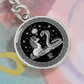 Snake & Horse Keychain - Couples Chinese Zodiac Animal Jewelry