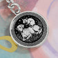 Dog and Rat Keychain - Couples Chinese Zodiac Animal Pendant Jewelry