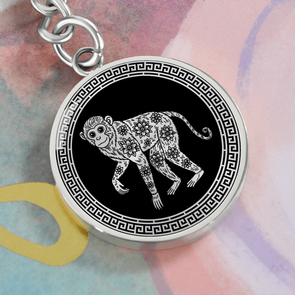 Monkey Keychain Chinese Zodiac Animal Pendant Jewelry