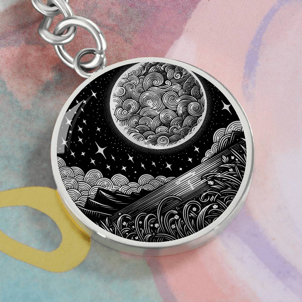 Full Moon Keychain