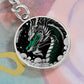 Dragon Keychain, Jade Dragon Personalized Keychain, Green Dragon Pendant Keychain, Dragon Jewelry Gift For Her or Him, Dragon Keychain Charm