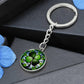 Four Leaf Clover Keychain, Engraved Irish Jewelry, St Patricks Day Gifts For Her or Him, Lucky Charms Clover Pendant Personalized Keychain