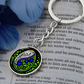 Easter Egg Keychain Blue
