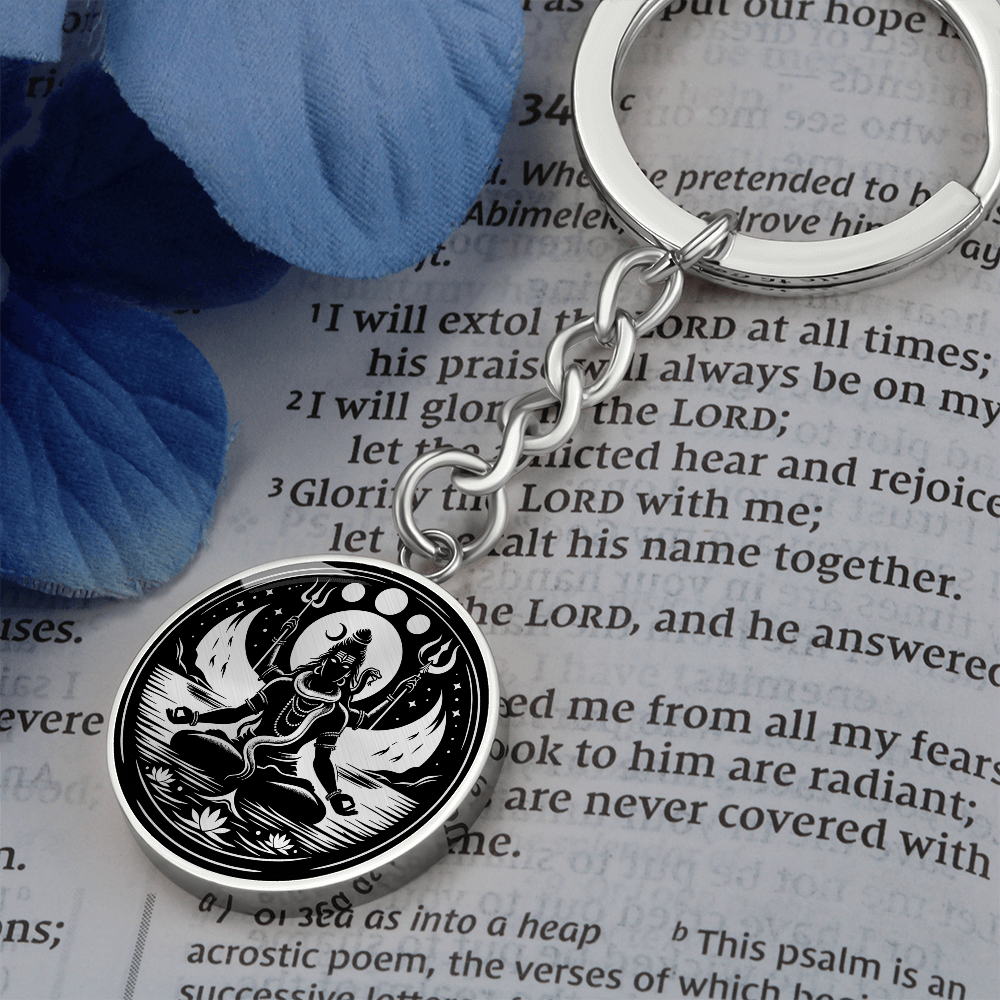 Lord Shiva Keychain - Balance Charm Pendant