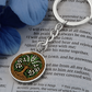Celtic Tree of Life Pendant Keychain - Lily of the Valley May Birth Flower Jewelry