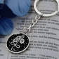 Infinity Larkspur Keychain
