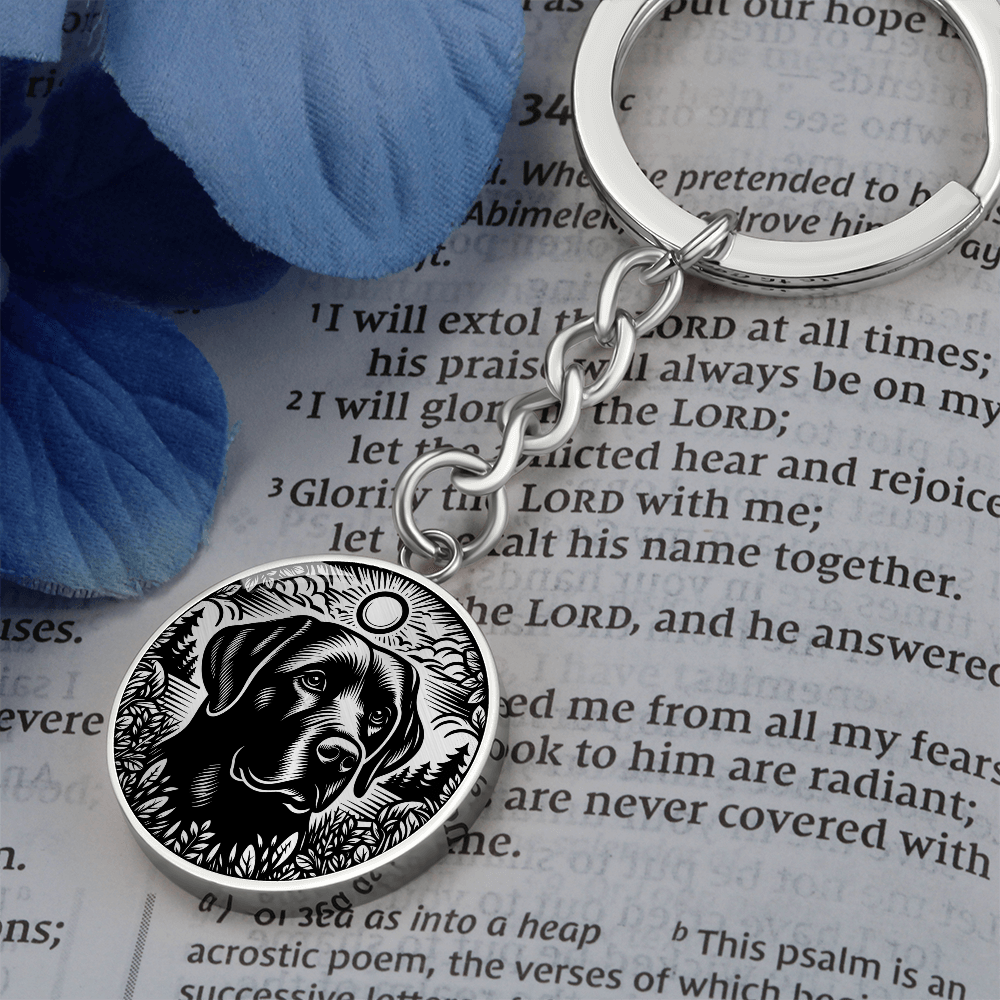 Labrador Retriever Memorial Keychain