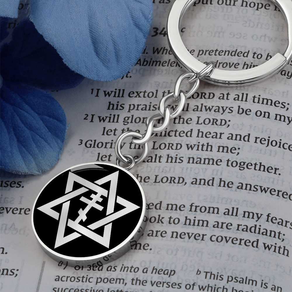 Star of David & Orthodox Cross Keychain
