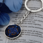 Blue Celtic Knot Keychain - Romantic Pendant Jewelry