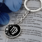Virgo Zodiac Pendant Keychain