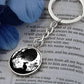 Moon and Rabbit Keychain