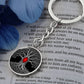 Tree of Life Keychain - Red Birthstone Design