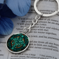 Teal Celtic Knot Keychain - Romantic Pendant Jewelry