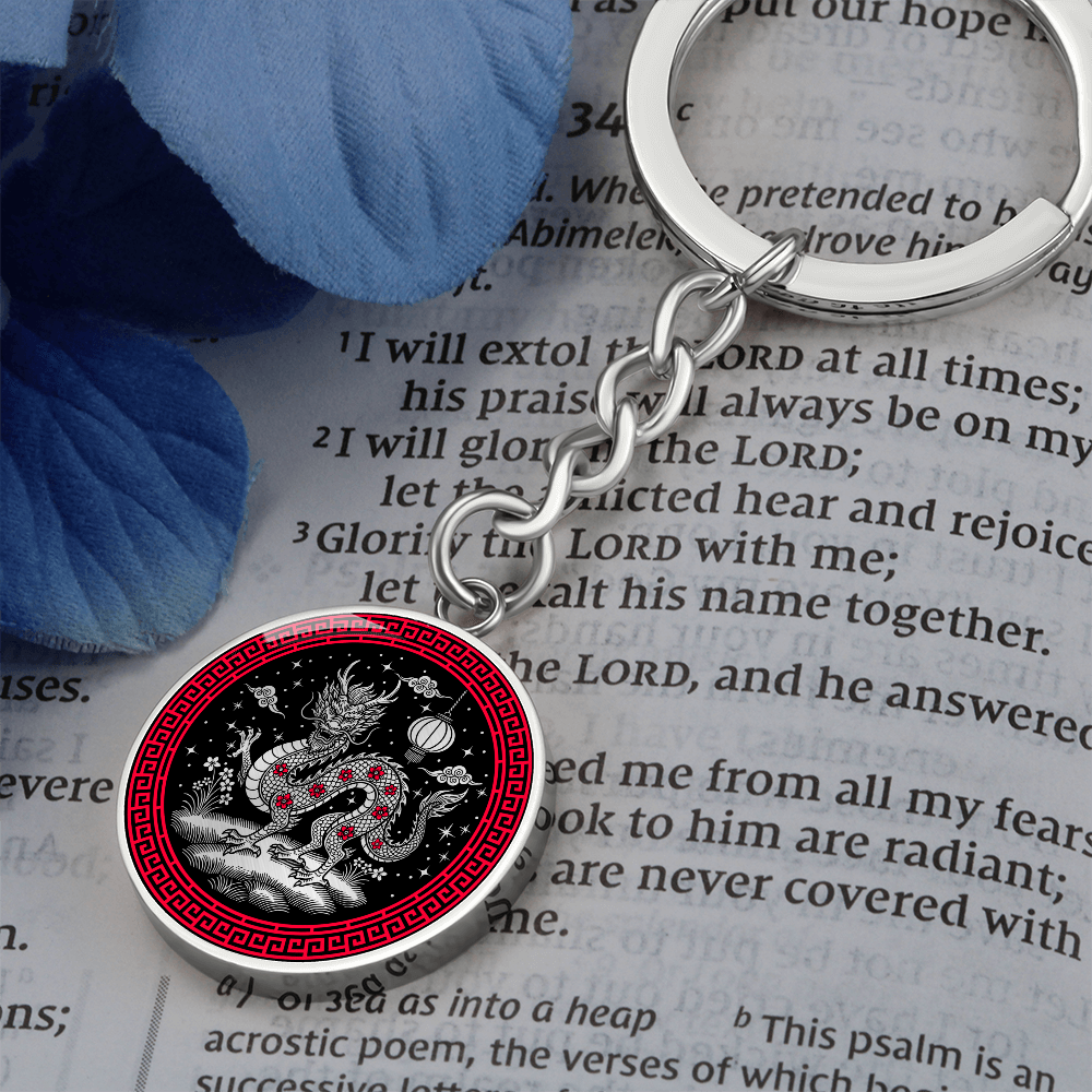 Dragon Keychain - Chinese Zodiac Charm Pendant