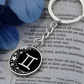 Gemini Zodiac Keychain
