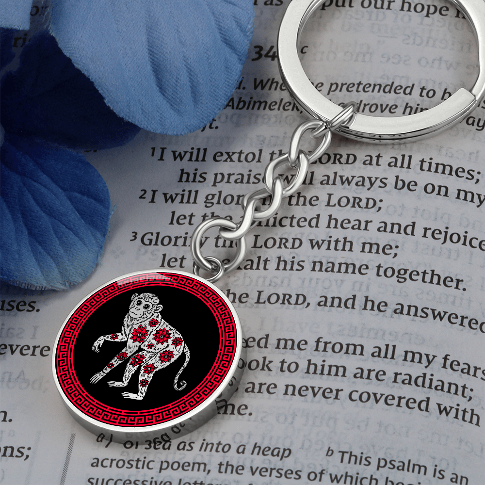 Monkey Keychain Chinese Zodiac Jewelry