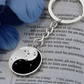 Sagittarius Keychain, Zodiac Yin Yang Jewelry