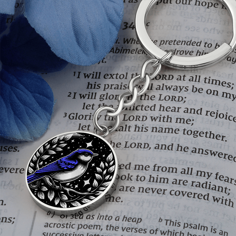 Eastern Bluebird Keychain