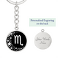 Scorpio Zodiac Pendant Keychain