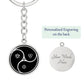 Celtic Yin Yang Keychain