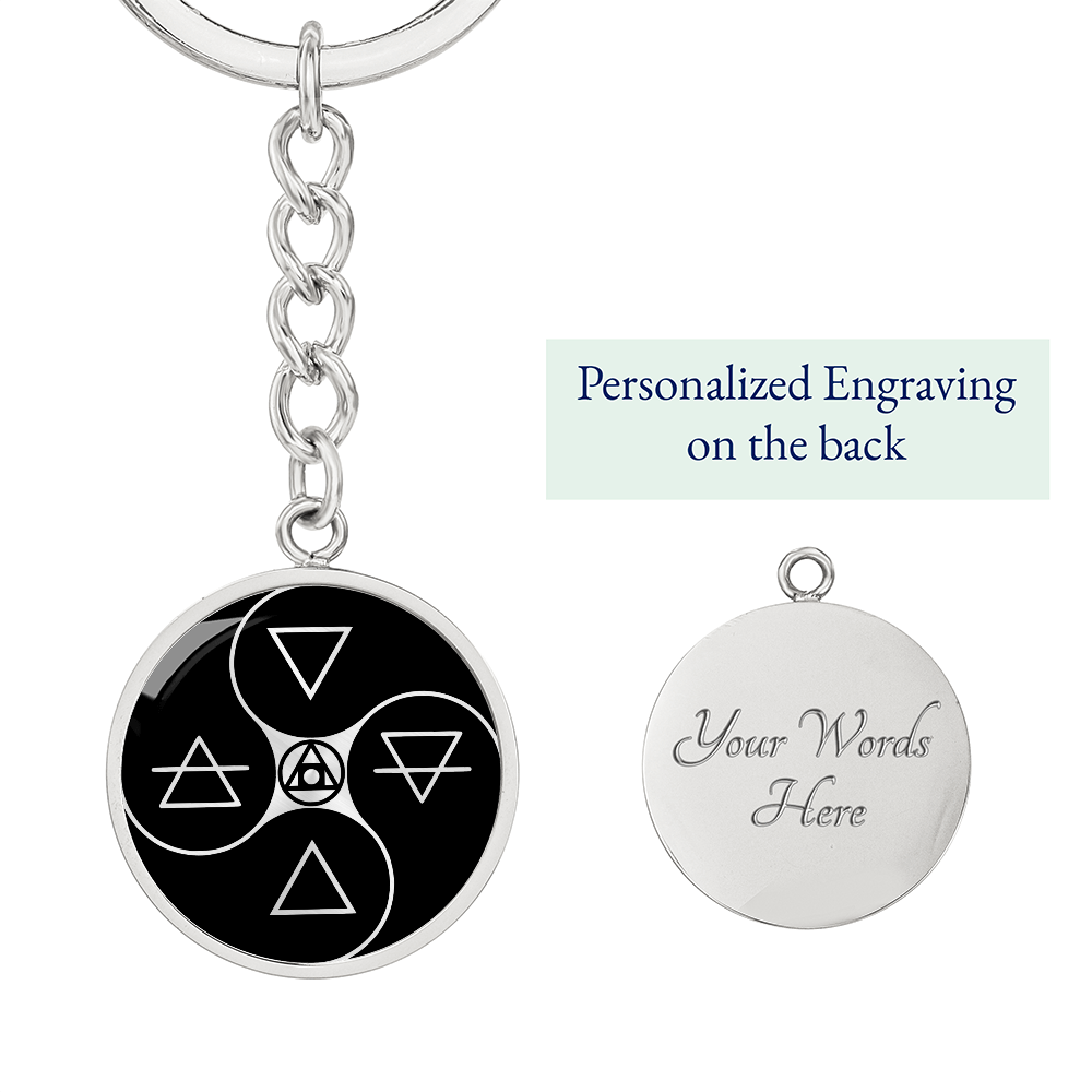 Alchemy Keychain - Philosopher's Stone Jewelry