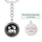 Dog and Rat Keychain - Couples Chinese Zodiac Animal Pendant Jewelry