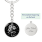 Infinity Larkspur Keychain