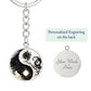 Sun and Moon Keychain