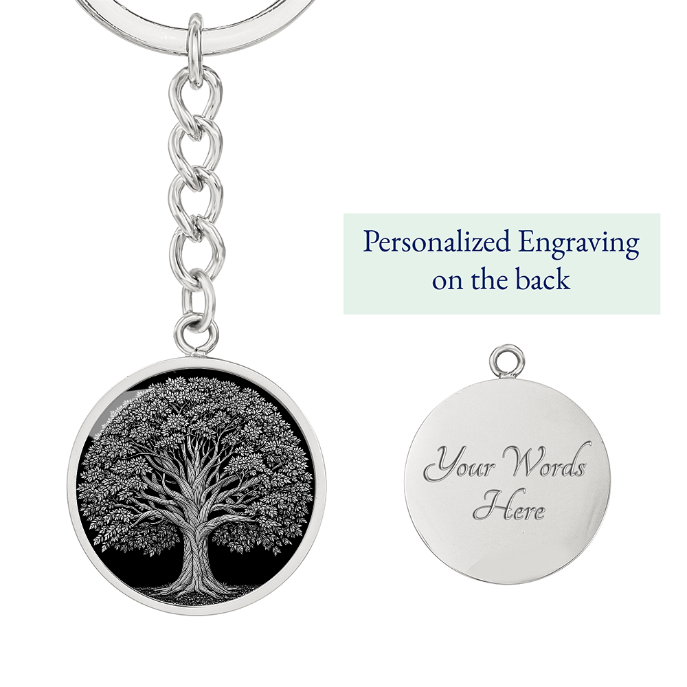 Oak Tree Keychain