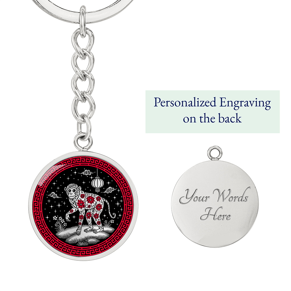 Monkey Keychain Chinese Zodiac Jewelry