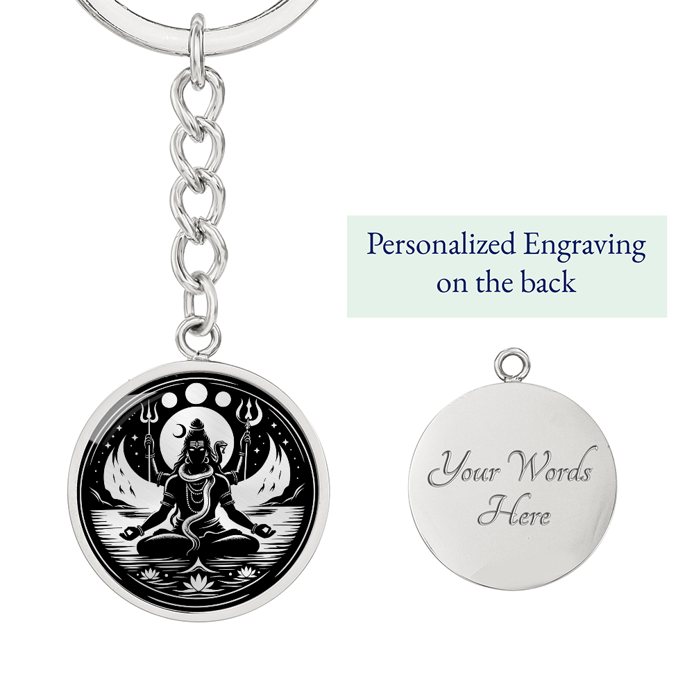 Lord Shiva Keychain - Balance Charm Pendant
