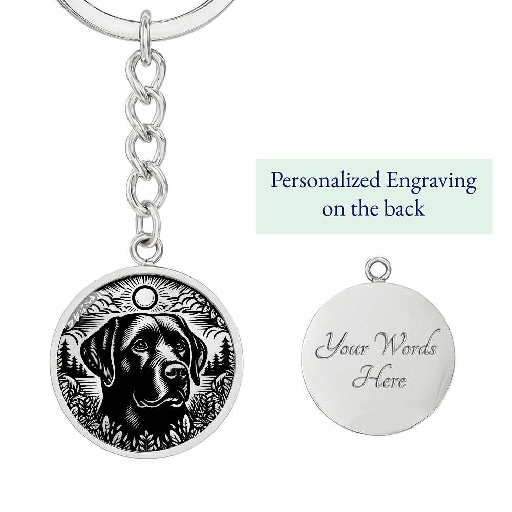 Labrador Retriever Memorial Keychain
