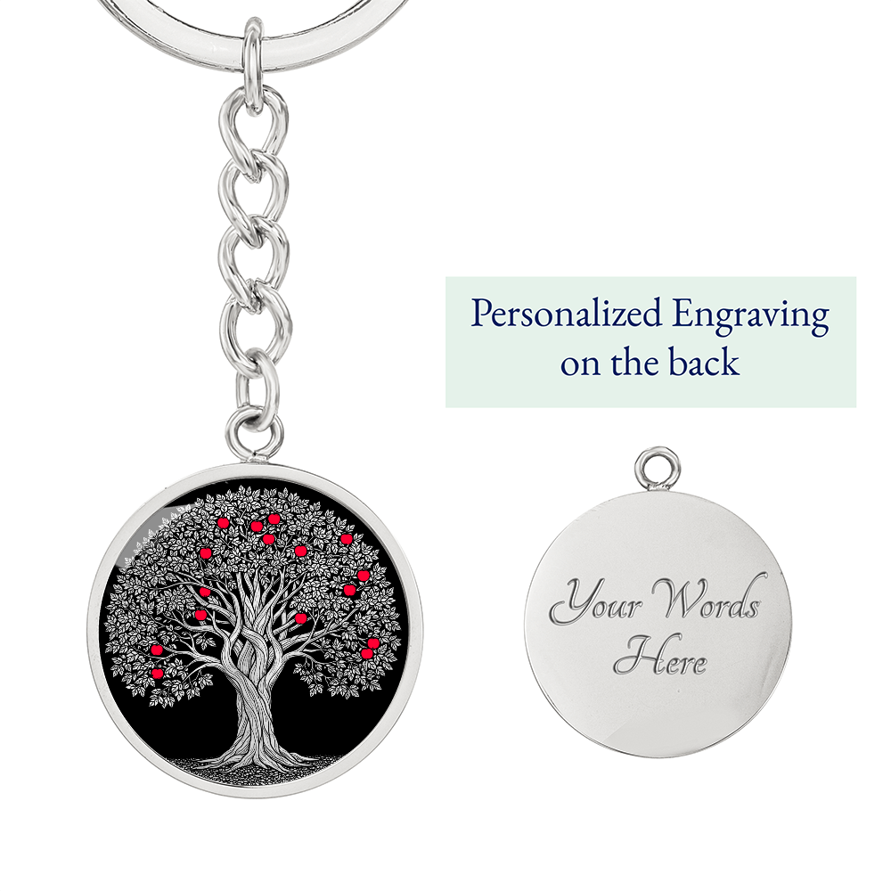 Apple Tree Keychain - Symbolic Jewelry