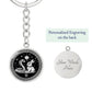 Rabbit and Snake Keychain