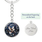 White Dove Keychain