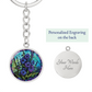 Larkspur Keychain